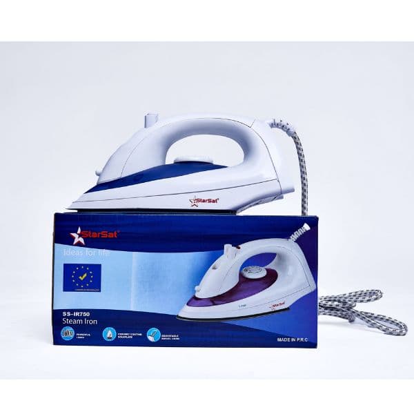 Fer à Repasser à Vapeur STARSAT SS-IR750 Blanc/Violet 1600W Garantie 1 An